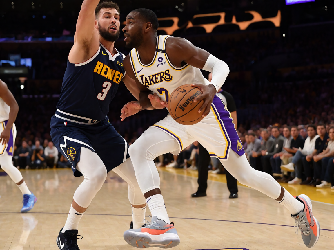 NBA季后赛湖人队比赛现场精彩瞬间